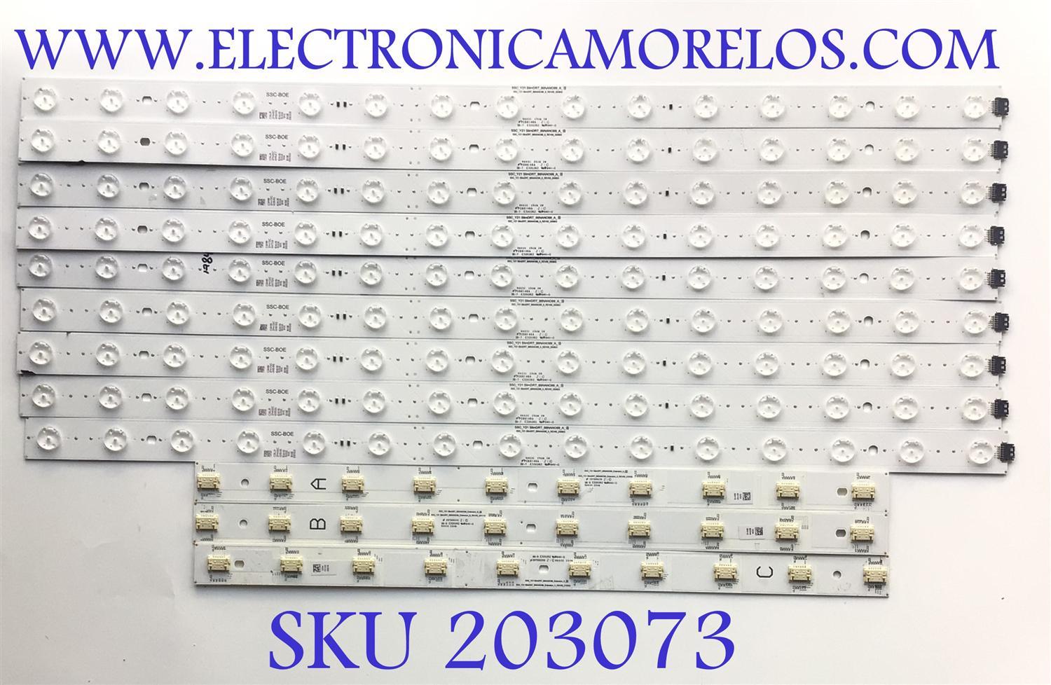 KIT DE LED'S PARA TV LG ((INCOMPLETO SOLO 35 PIEZAS)) / NUMERO DE PARTE EAV65012801 / SSC_Y21 SlimDTR_86NANO99_A_S / SSC_Y21 SlimDTR_86NANO99_A_REV00_200803 / PC66146A / E320262 / MODELO 86''